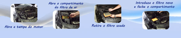 Sua aplicação se dá em qualquer tipo de motor à explosão. Sua instalação é bem simples: abra a tampa do motor; abra o compartimento do filtro de ar; retire o filtro usado; introduza o filtro novo e feche o compartimento. Sua aplicação se dá em qualquer tipo de motor à explosão. Sua instalação é bem simples: abra a tampa do motor; abra o compartimento do filtro de ar; retire o filtro usado; introduza o filtro novo e feche o compartimento.